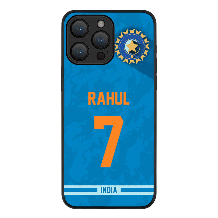 Apple iPhone 15 Pro Max / Rugged Black Personalized Cricket Jersey Phone Case Custom Name & Number - Stylizedd.com