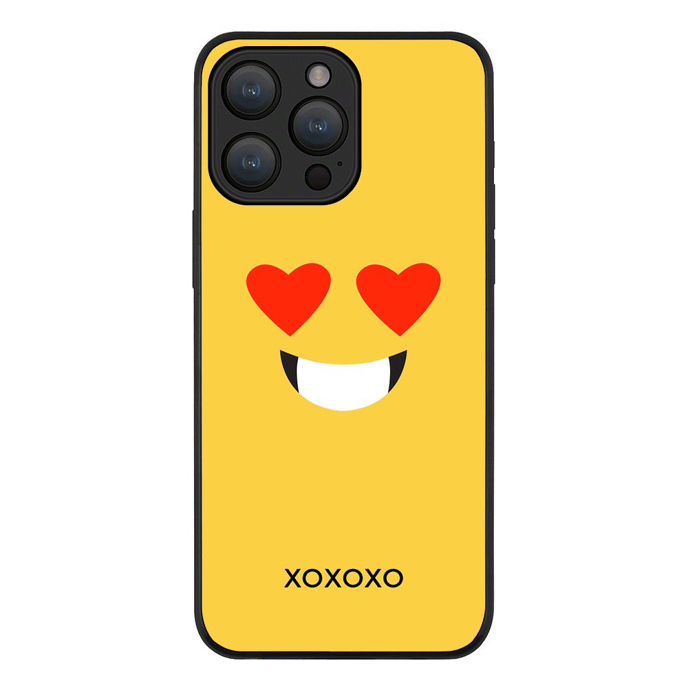 Apple iPhone 15 Pro Max / Tough Pro Custom Text Emojis Emoticons Face, Phone Case - Stylizedd.com