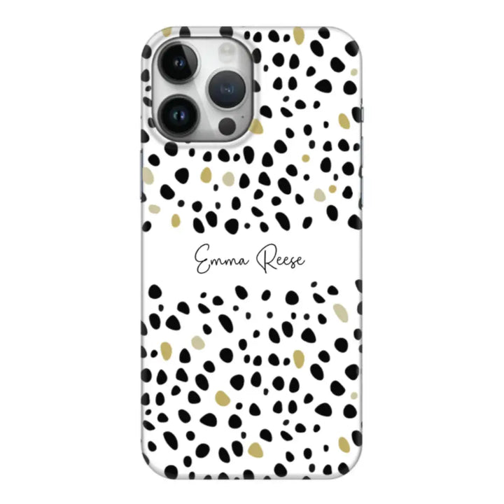 Apple iPhone 15 Pro Max / Snap Classic Pebble Multi Color Custom Text, My Name Phone Case - Stylizedd.com
