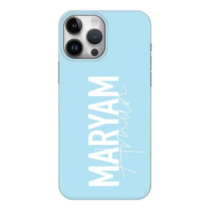 Apple iPhone 15 Pro Max / Snap Classic Personalized Name Vertical, Phone Case - Stylizedd.com