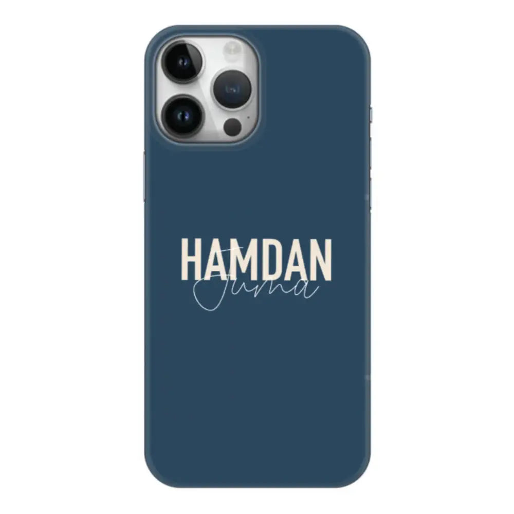 Apple iPhone 15 Pro Max / Clear Classic Personalized Name Horizontal, Phone Case - Stylizedd.com