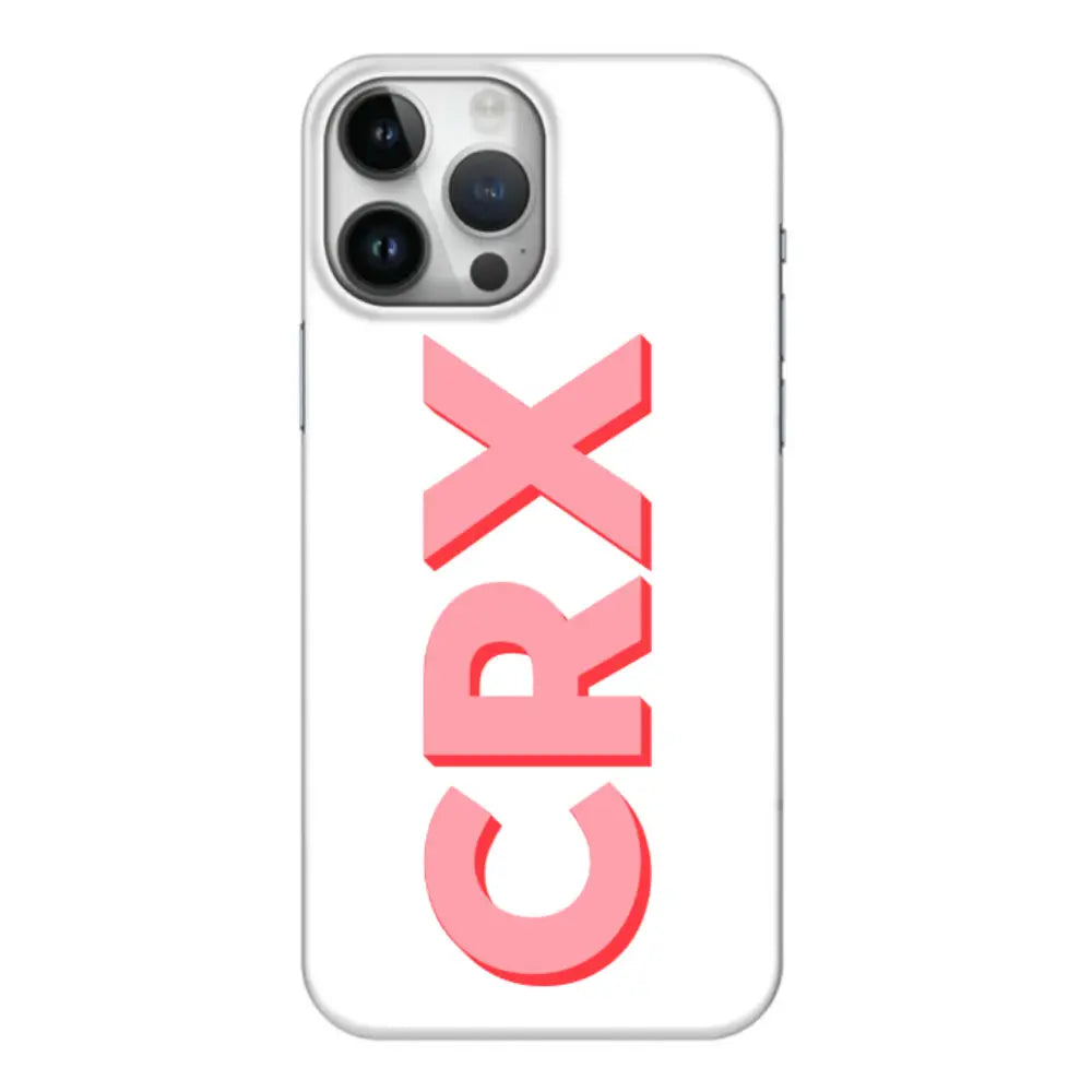 Apple iPhone 15 Pro Max / Clear Classic Personalized Monogram Initial 3D Shadow Text Phone Case - Stylizedd.com