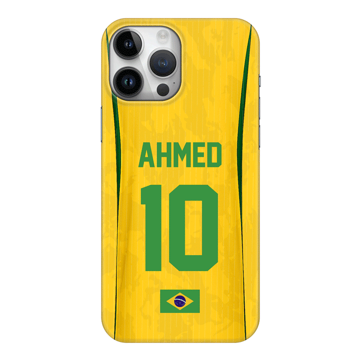 Apple iPhone 15 Pro Max / Clear Classic Personalized Football Jersey Phone Case Custom Name & Number - Stylizedd.com