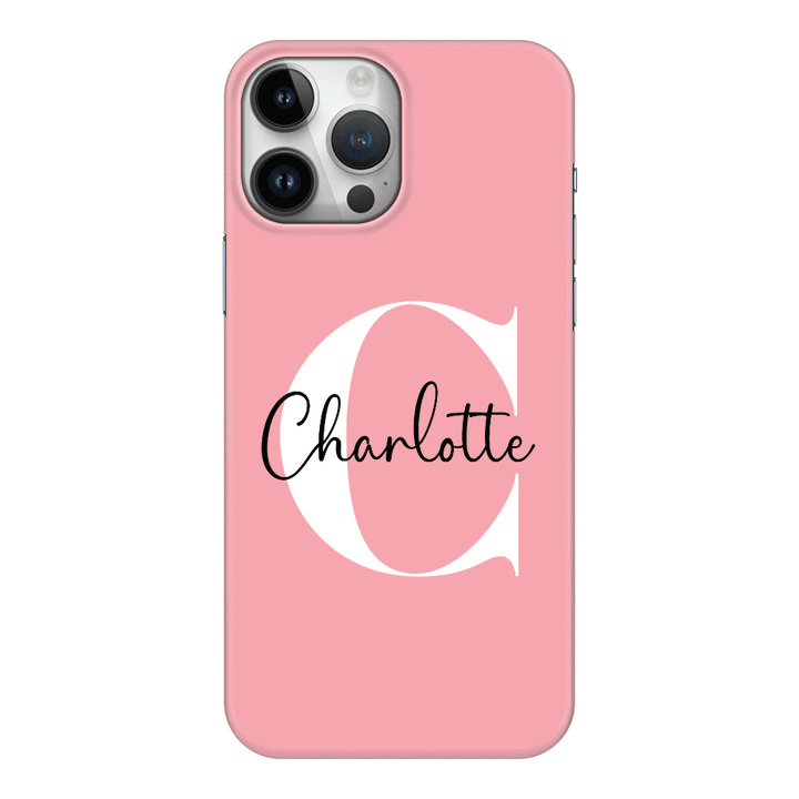 Apple iPhone 15 Pro Max / Clear Classic Custom Monogram Large Initial Name & Letter, Phone Case - Stylizedd.com