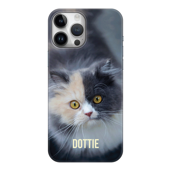 Apple iPhone 15 Pro Max / Clear Classic Personalized Pet Cat, Phone Case - Stylizedd.com
