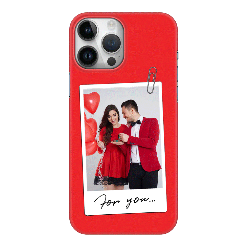 Apple iPhone 15 Pro Max / Clear Classic Personalized Polaroid Photo Valentine, Phone Case - Stylizedd.com