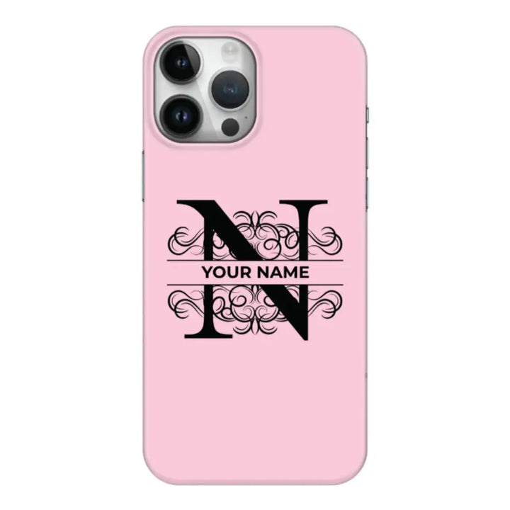 Apple iPhone 15 Pro Max / Snap Classic Split Floral Initial Phone Case - Stylizedd.com