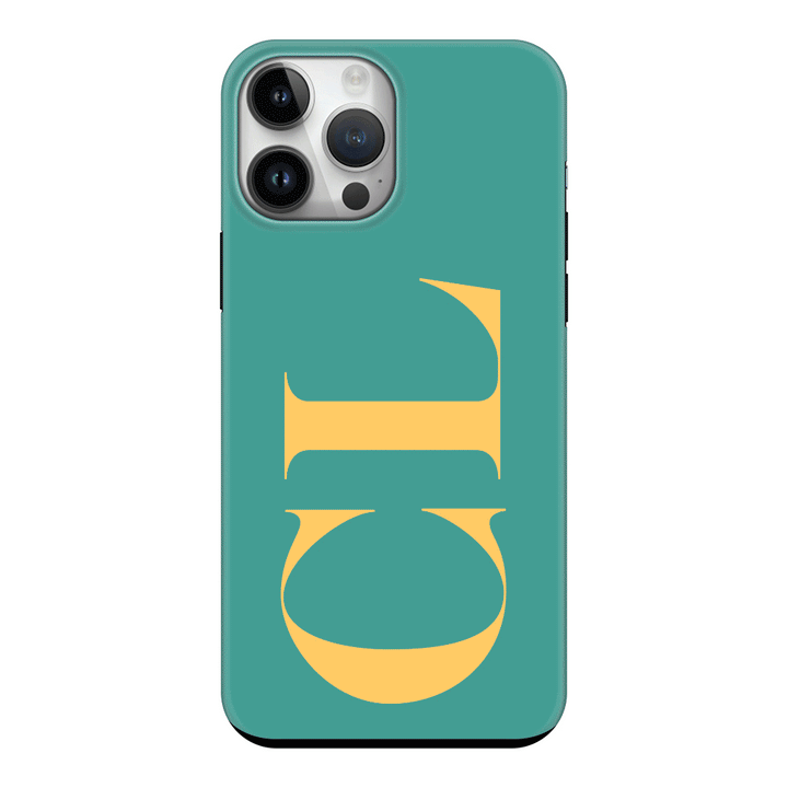 Apple iPhone 15 Pro Max / Snap Classic Personalized Monogram Large Initial 3D Shadow Text, Phone Case - Stylizedd.com