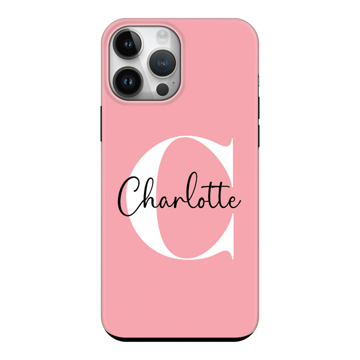 Apple iPhone 15 Pro Max / Snap Classic Custom Monogram Large Initial Name & Letter, Phone Case - Stylizedd.com