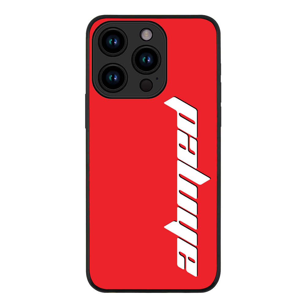 Apple iPhone 15 Pro / Tough Pro Custom Text, Vertical Name Phone Case - Stylizedd.com