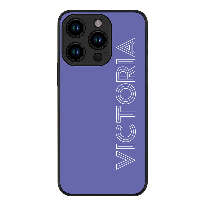 Apple iPhone 15 Pro / Rugged Black Personalized Name, Custom Phone Case - Stylizedd.com