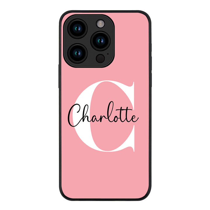 Apple iPhone 15 Pro / Tough Pro Custom Monogram Large Initial Name & Letter, Phone Case - Stylizedd.com