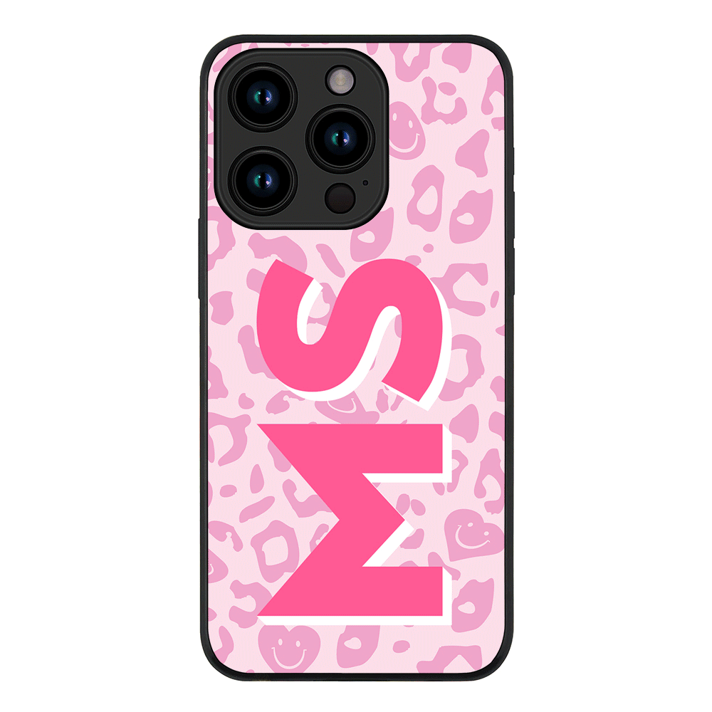 Apple iPhone 15 Pro / Tough Pro Custom Monogram Initial 3D Shadow Text Seamless Pattern, Phone Case - Stylizedd.com