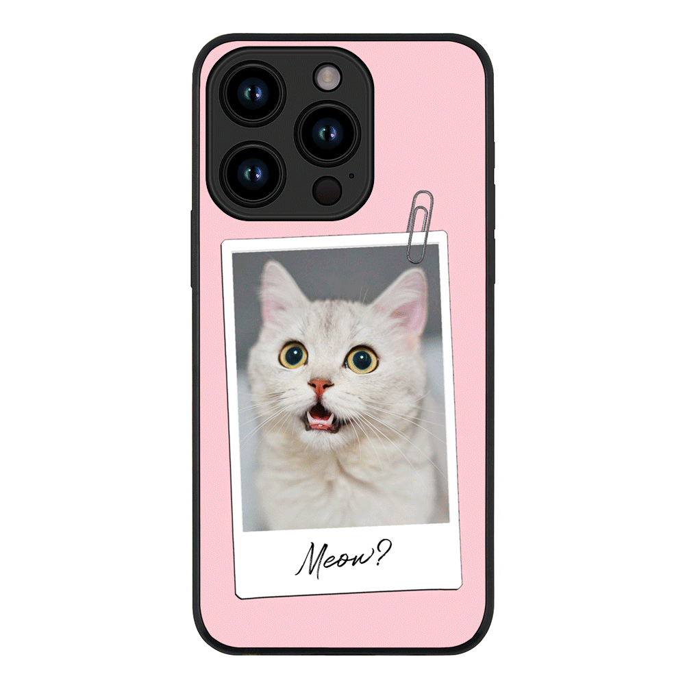Apple iPhone 15 Pro / Tough Pro Polaroid Photo Pet Cat, Phone Case - Stylizedd.com