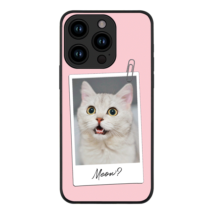 Apple iPhone 15 Pro / Tough Pro Polaroid Photo Pet Cat, Phone Case - Stylizedd.com