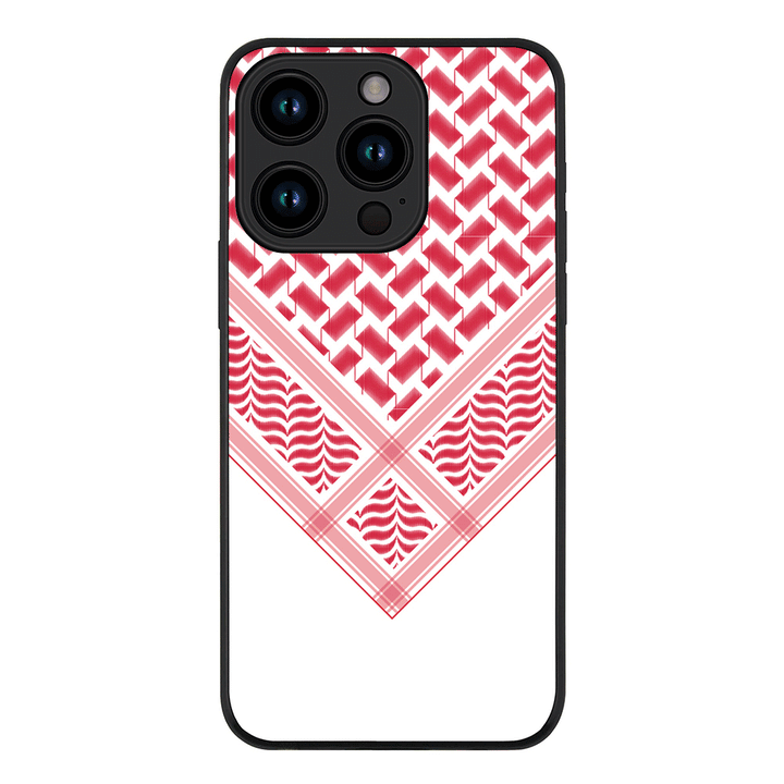 Apple iPhone 15 Pro / Rugged Black Custom Arab Shemagh, Phone Case - Stylizedd.com