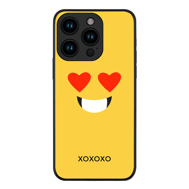 Apple iPhone 15 Pro / Tough Pro Custom Text Emojis Emoticons Face, Phone Case - Stylizedd.com