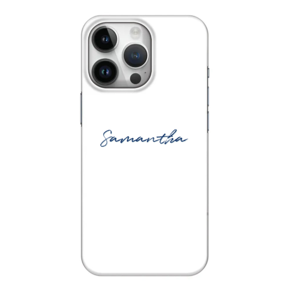 Apple iPhone 15 Pro / Clear Classic Custom Text, My Name Phone Case - Stylizedd.com