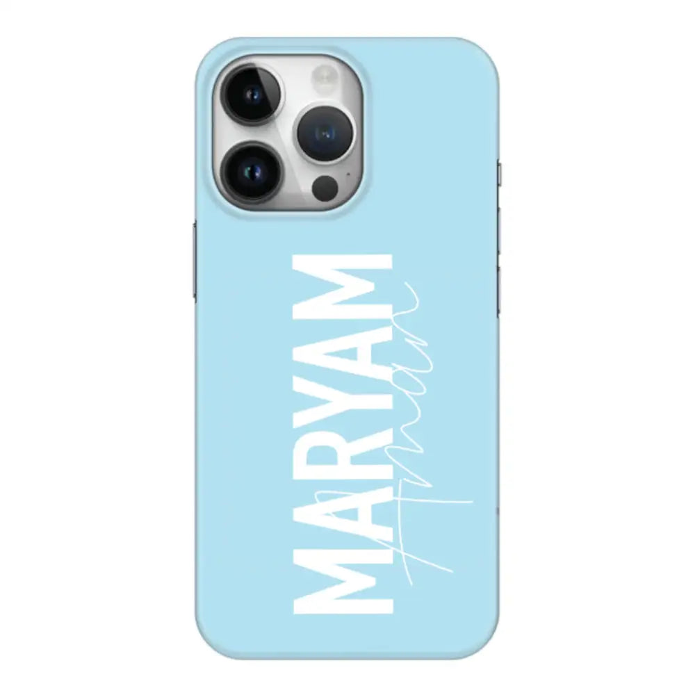 Apple iPhone 15 Pro / Snap Classic Personalized Name Vertical, Phone Case - Stylizedd.com
