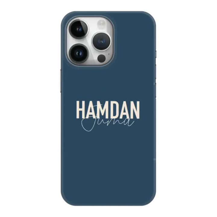 Apple iPhone 15 Pro / Clear Classic Personalized Name Horizontal, Phone Case - Stylizedd.com