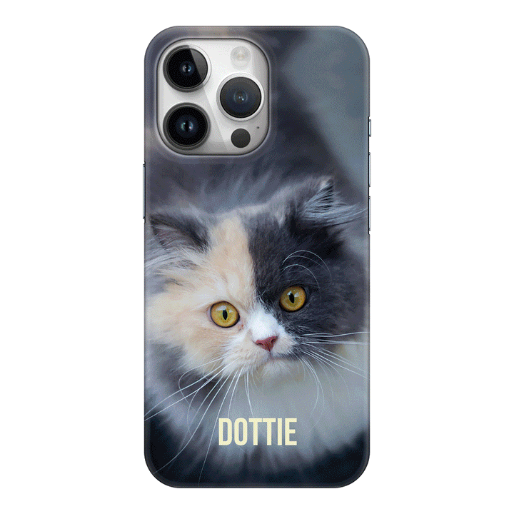 Apple iPhone 15 Pro / Clear Classic Personalized Pet Cat, Phone Case - Stylizedd.com