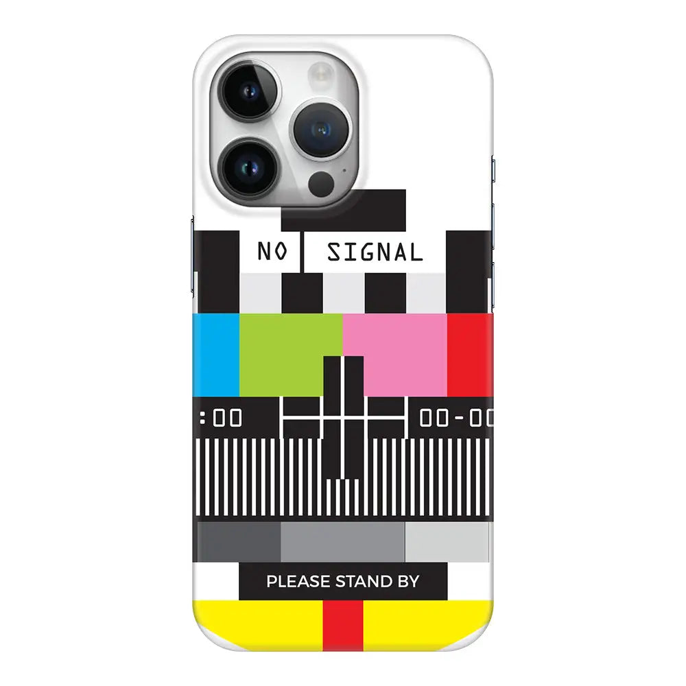 Apple iPhone 15 Pro / Snap Classic Personalized Text Retro No Signal TV Channel, Phone Case - Stylizedd.com