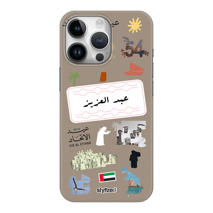 Apple iPhone 15 Pro / Snap Classic Custom Eid Al Etihad 54 National Day Sticker, Phone Case - Stylizedd.com