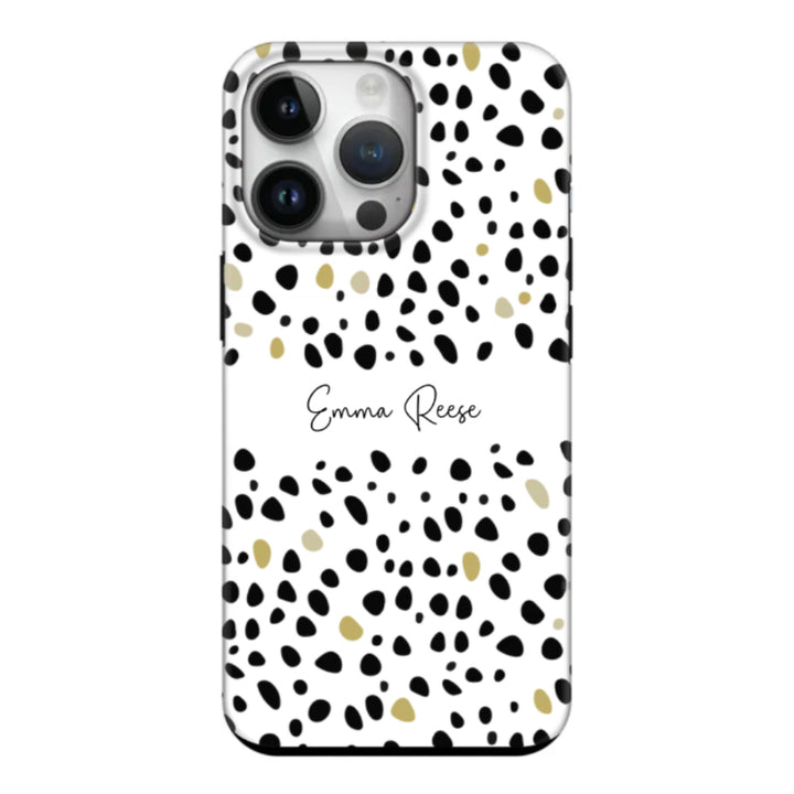 Apple iPhone 15 Pro / Snap Classic Pebble Multi Color Custom Text, My Name Phone Case - Stylizedd.com