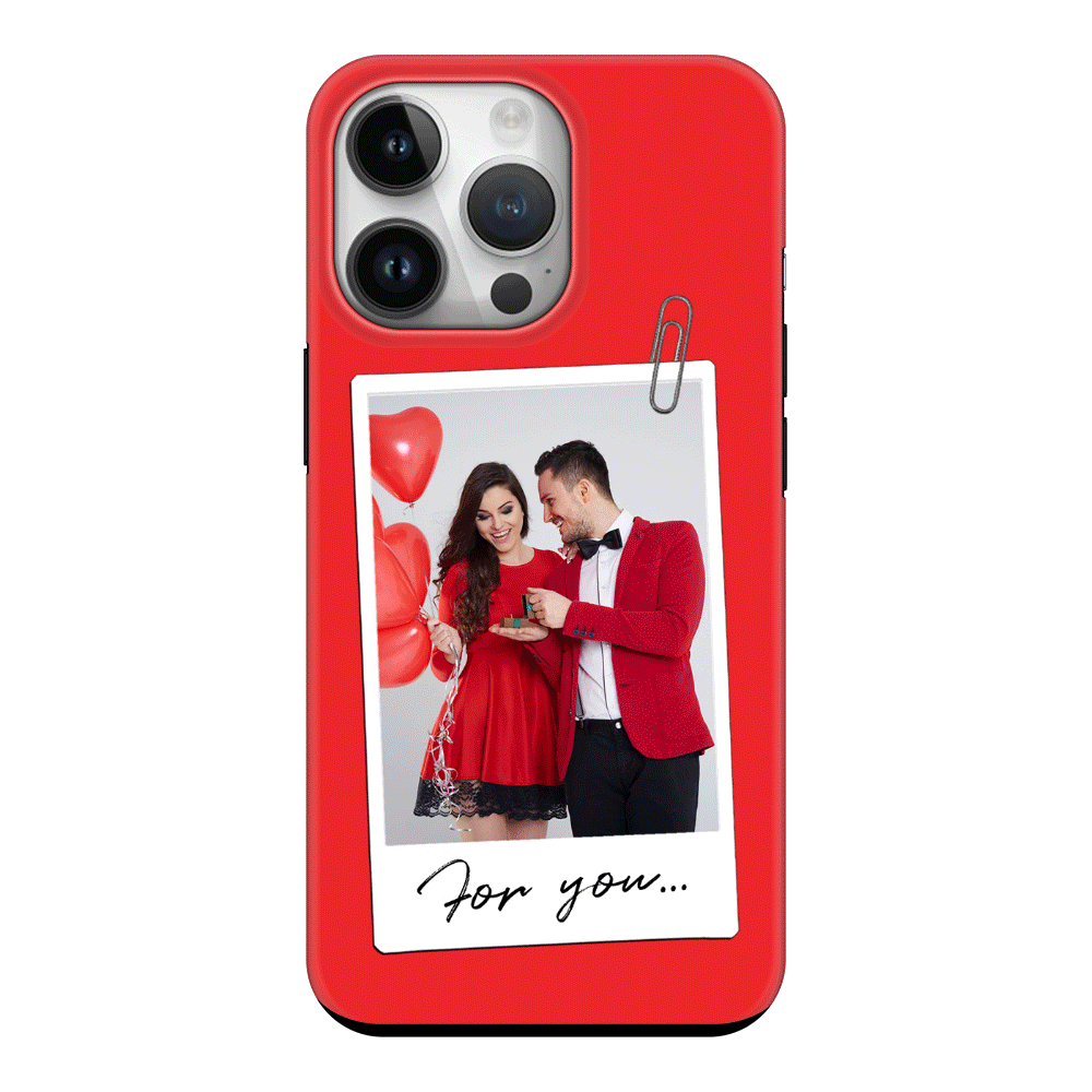 Apple iPhone 15 Pro / Snap Classic Personalized Polaroid Photo Valentine, Phone Case - Stylizedd.com