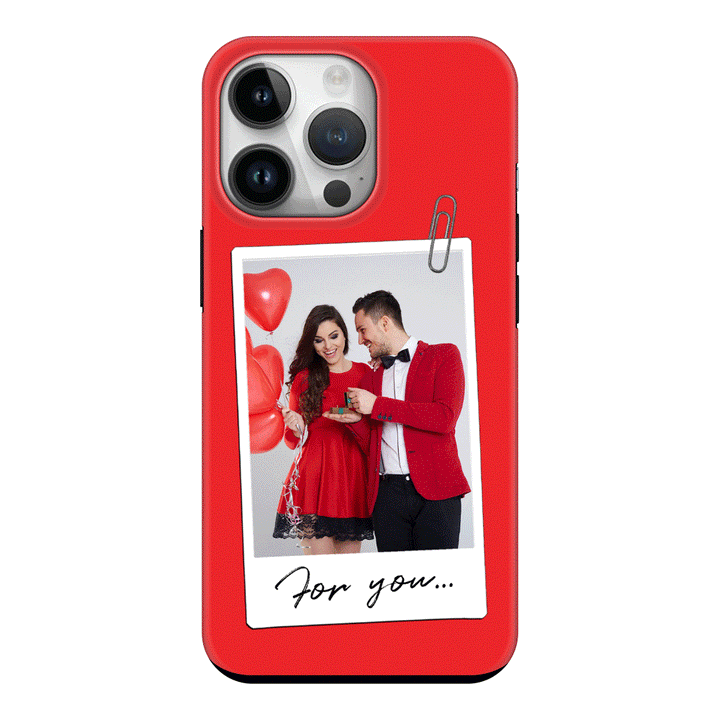 Apple iPhone 15 Pro / Snap Classic Personalized Polaroid Photo Valentine, Phone Case - Stylizedd.com
