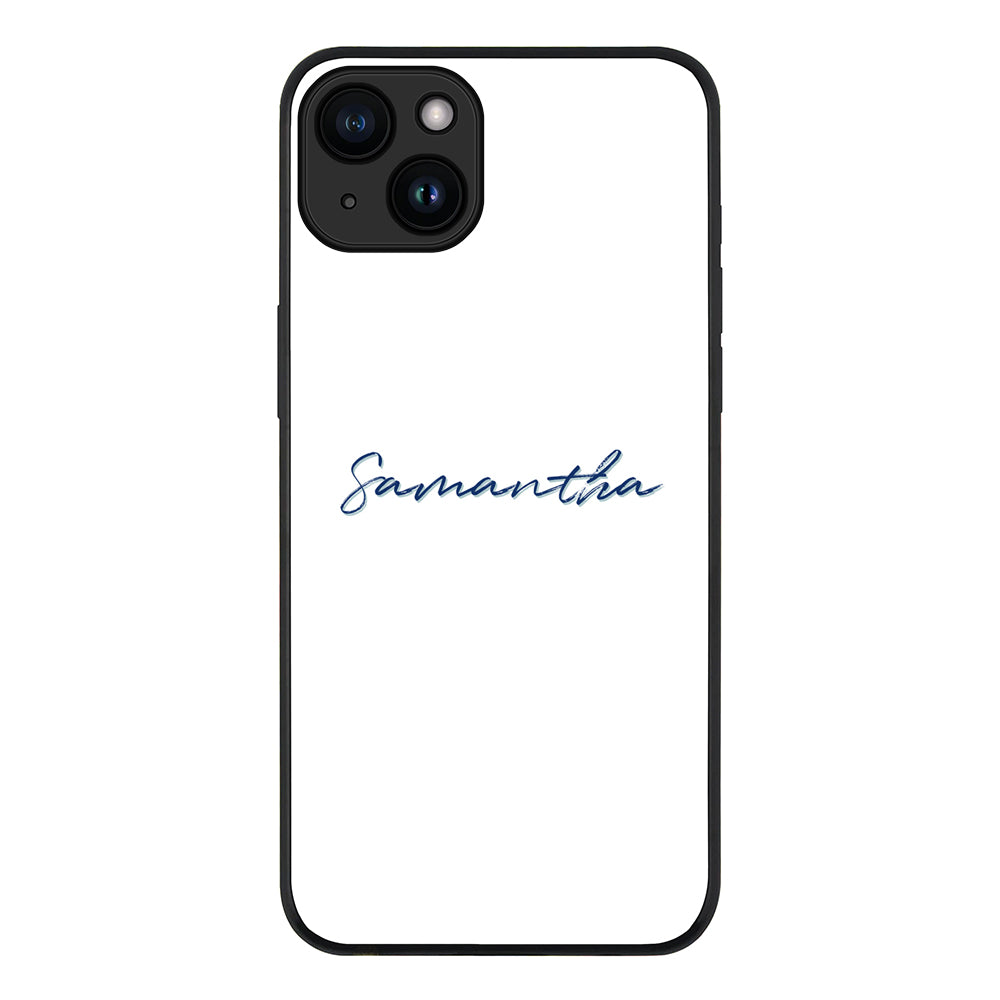 Apple iPhone 15 / Tough Pro Custom Text, My Name Phone Case - Stylizedd.com