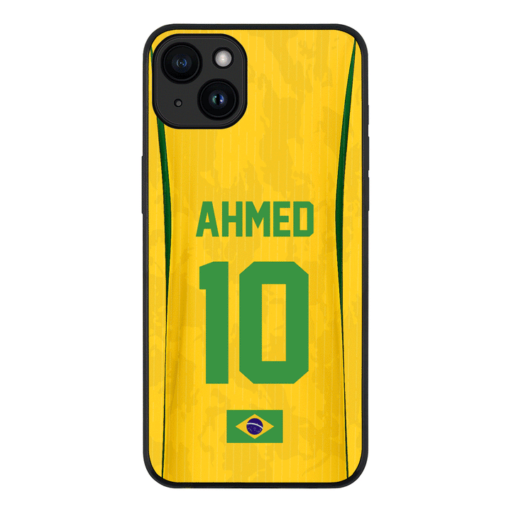 Apple iPhone 15 / Tough Pro Personalized Football Jersey Phone Case Custom Name & Number - Stylizedd.com