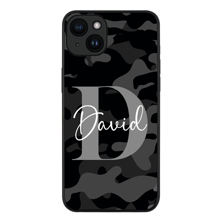 Apple iPhone 15 / Tough Pro Personalized Name Camouflage Military Camo, Phone case - Stylizedd.com