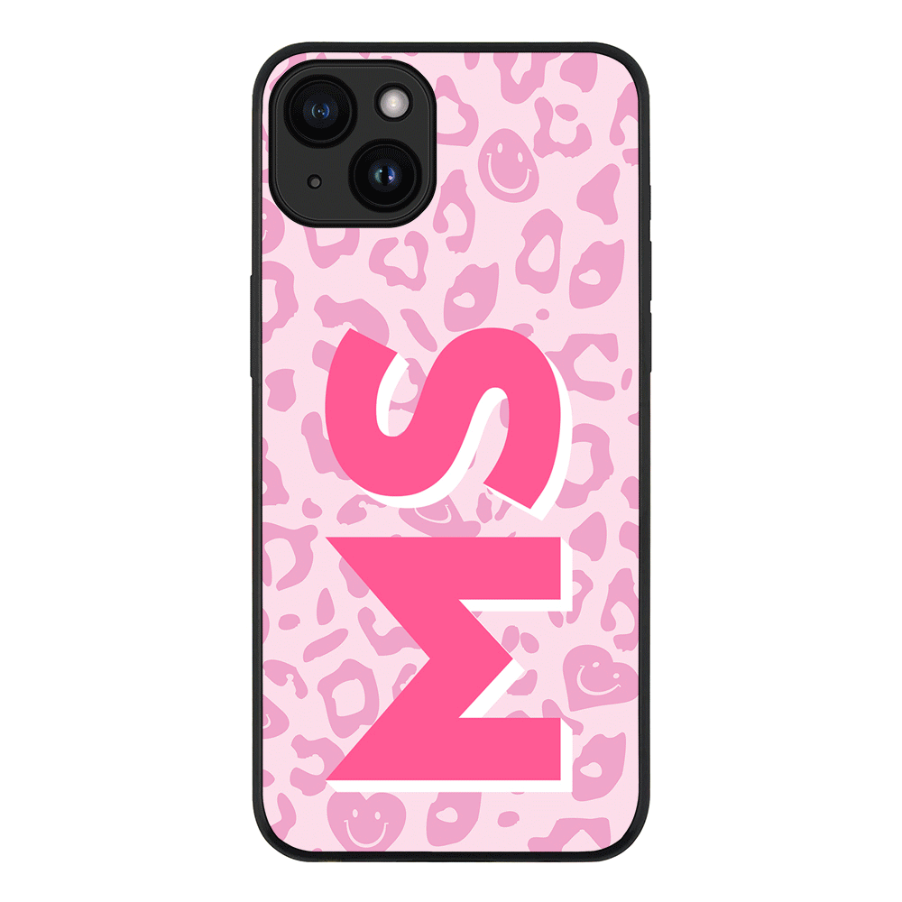 Apple iPhone 15 / Tough Pro Custom Monogram Initial 3D Shadow Text Seamless Pattern, Phone Case - Stylizedd.com