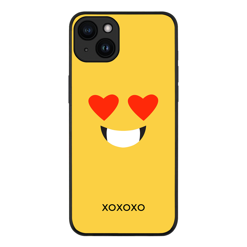 Apple iPhone 15 / Tough Pro Custom Text Emojis Emoticons Face, Phone Case - Stylizedd.com