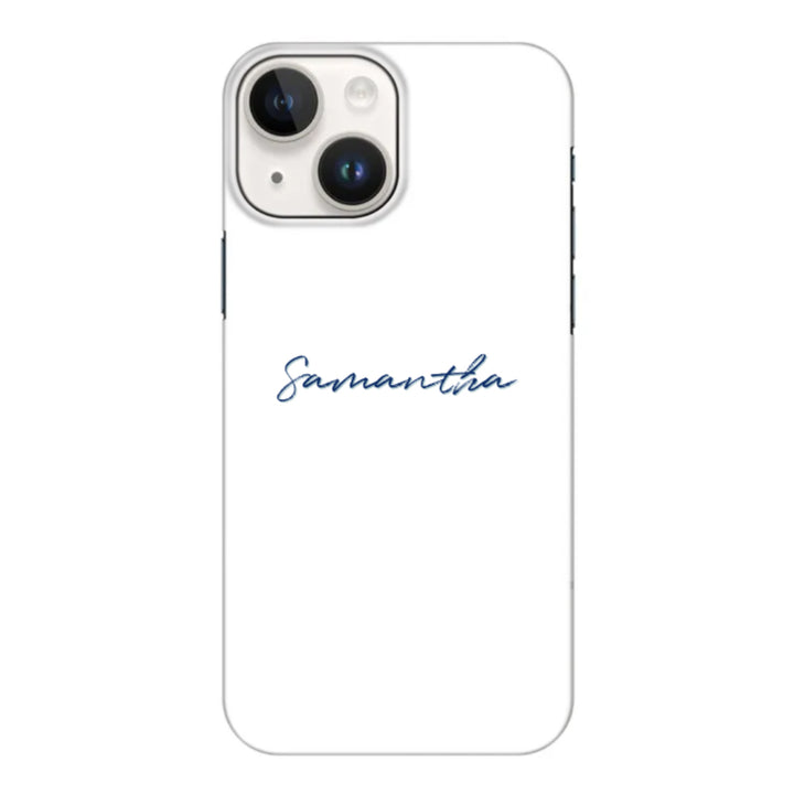 Apple iPhone 15 / Clear Classic Custom Text, My Name Phone Case - Stylizedd.com