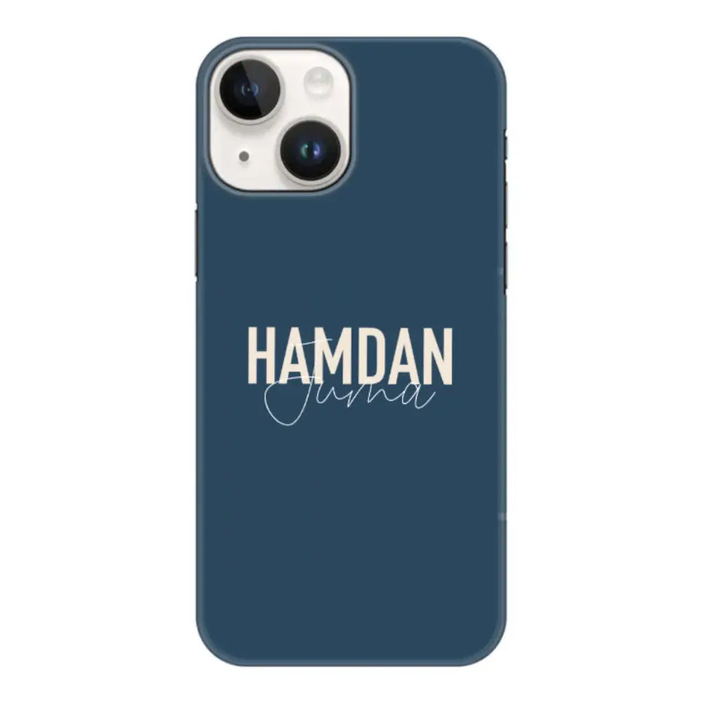 Apple iPhone 15 / Clear Classic Personalized Name Horizontal, Phone Case - Stylizedd.com