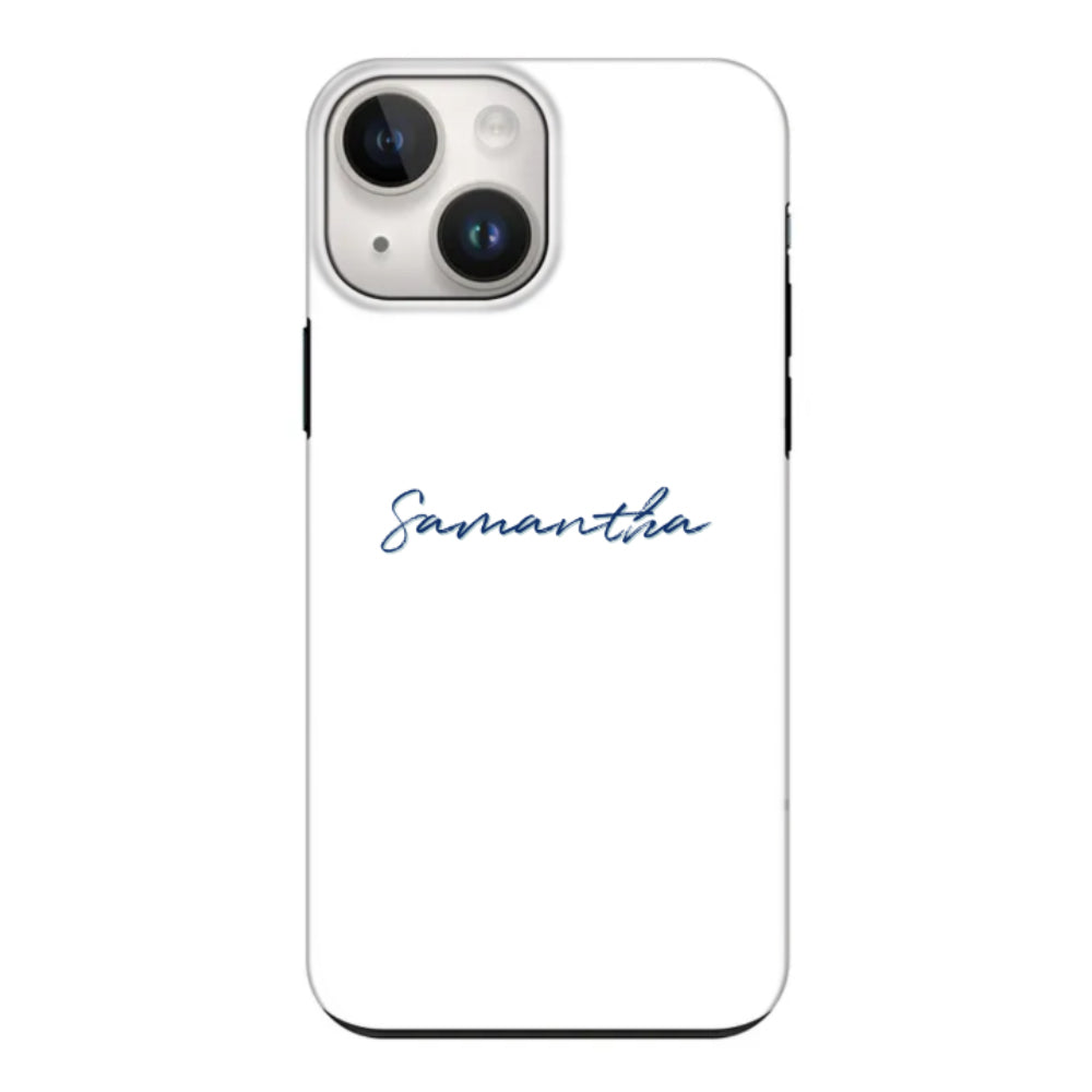 Apple iPhone 15 / Snap Classic Custom Text, My Name Phone Case - Stylizedd.com