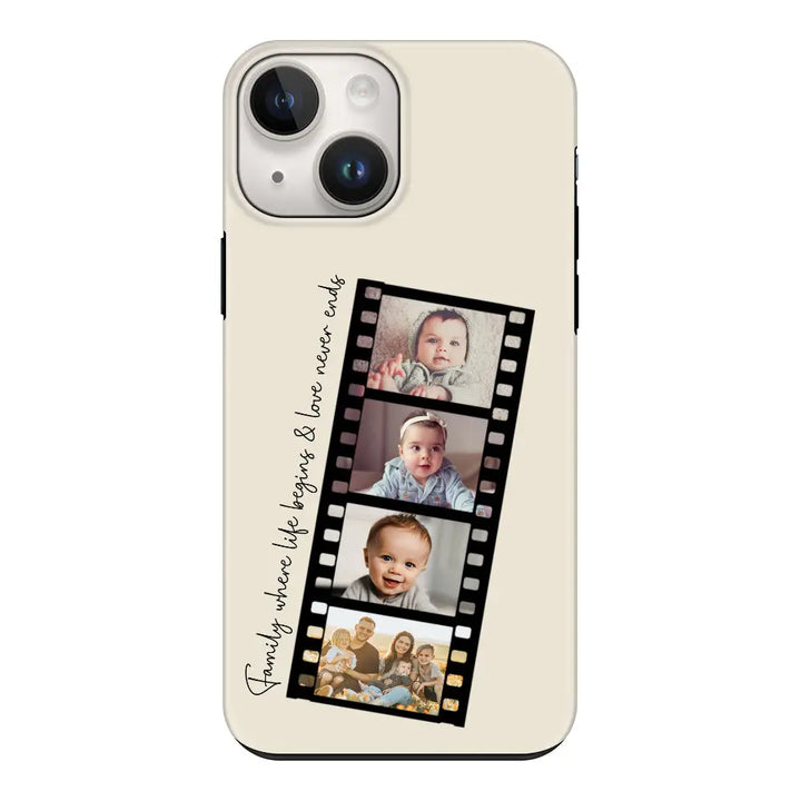Apple iPhone 15 / Tough Pro Custom Film Strips Personalised Movie Strip, Phone Case - Stylizedd.com