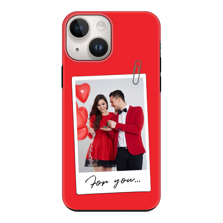 Apple iPhone 15 / Snap Classic Personalized Polaroid Photo Valentine, Phone Case - Stylizedd.com