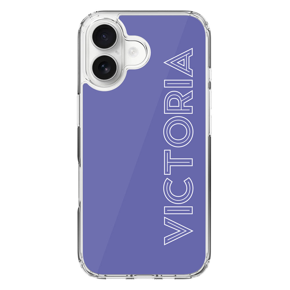 Apple iPhone 16 / Clear MagSafe Personalized Name, Custom Phone Case - Stylizedd.com