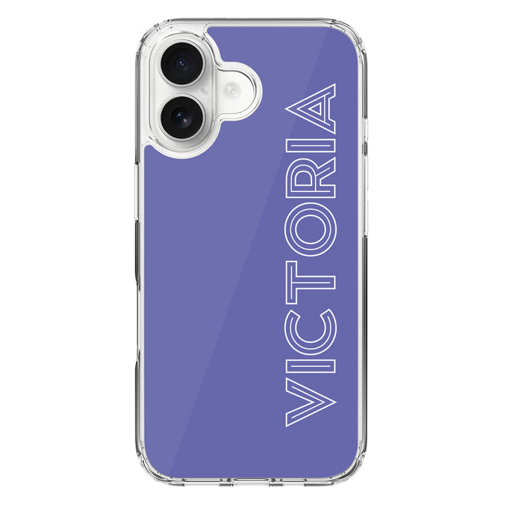 Apple iPhone 16 / Clear MagSafe Personalized Name, Custom Phone Case - Stylizedd.com