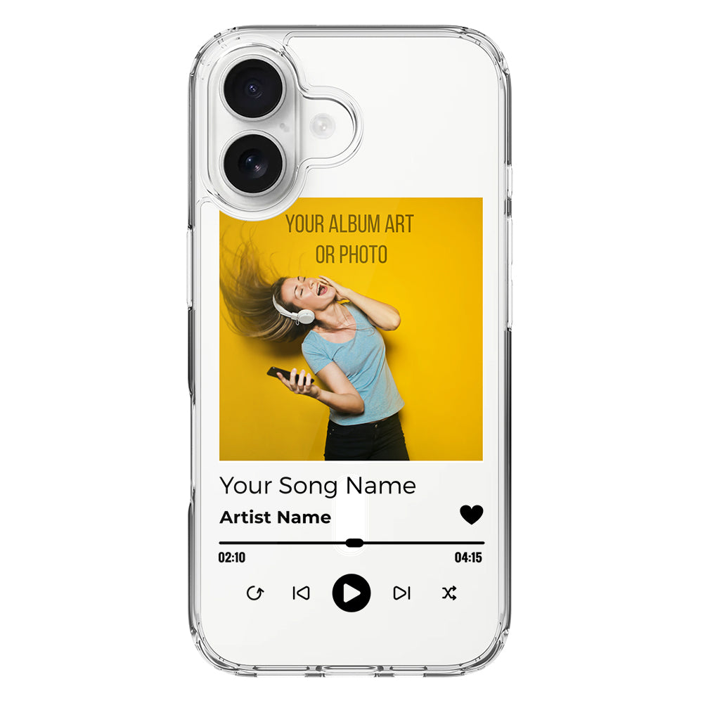 Apple iPhone 16 / Clear MagSafe Custom Album Art Phone Case - Stylizedd.com
