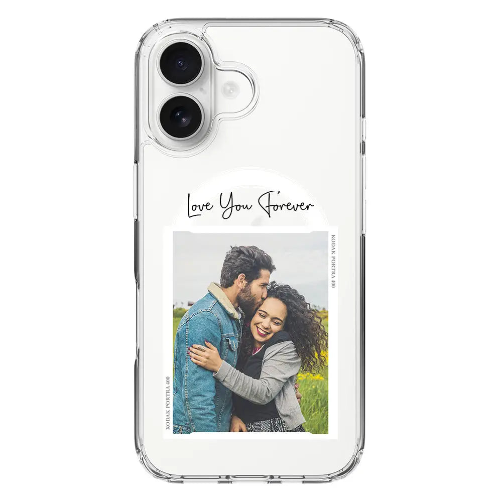 Apple iPhone 16 / Clear MagSafe Custom Memory Photo, Phone Case - Stylizedd.com