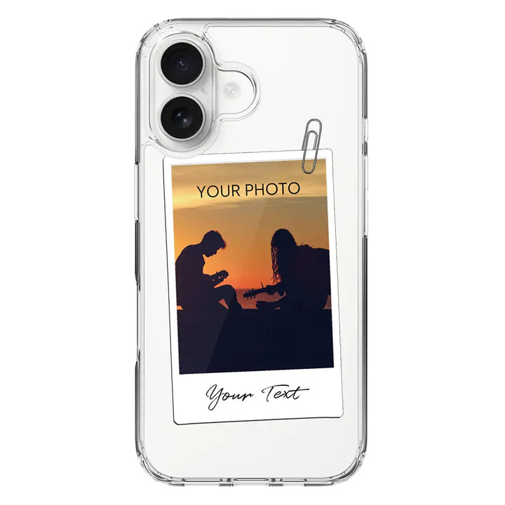 Apple iPhone 16 / Clear Classic Polaroid Photo Phone Case - Stylizedd.com