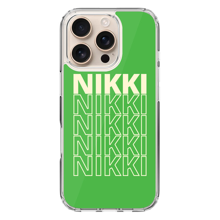 Apple iPhone 16 Pro / Clear MagSafe Repeated Monogram Phone Case - Stylizedd.com