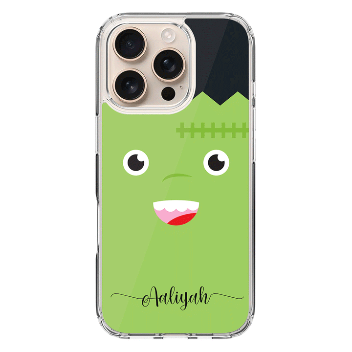 Apple iPhone 16 Pro / Clear MagSafe Personalized Text Cute Monsters, Phone Case - Stylizedd.com