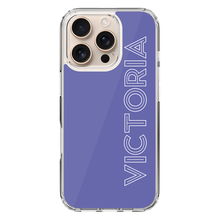 Apple iPhone 16 Pro / Clear MagSafe Personalized Name, Custom Phone Case - Stylizedd.com