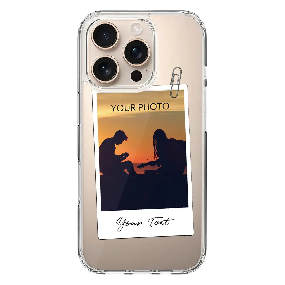 Apple iPhone 16 Pro / Clear Classic Polaroid Photo Phone Case - Stylizedd.com