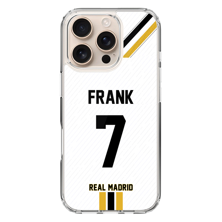 Apple iPhone 16 Pro / Clear MagSafe Personalized Football Clubs Jersey Phone Case Custom Name & Number - Stylizedd.com